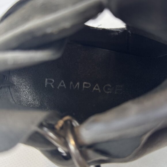 Rampage Vappy Womens Size 7M Grey Ruched Ring Ankle Bootie Chunky Suede Fabric - Picture 6 of 13